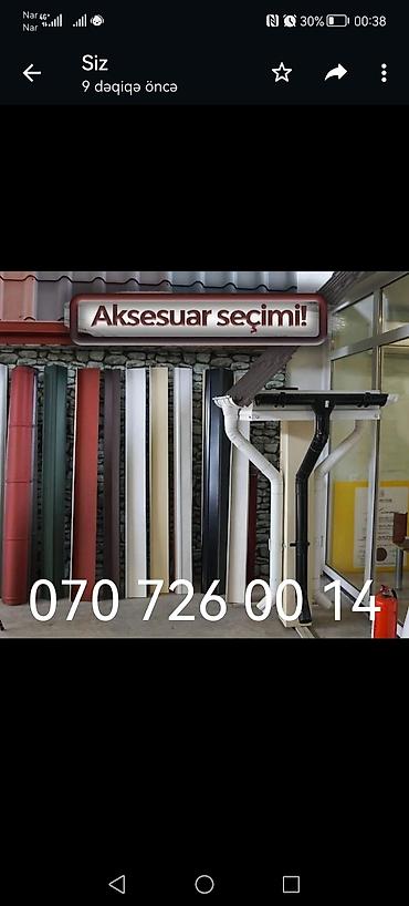 Profnastil: Dam örtüyü ilə bağlı olan aksusar və ya boru isdemi ünvana catrlma — 2