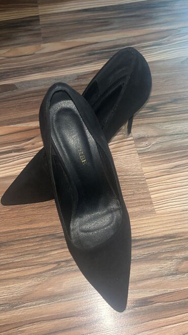 босоножки на каблуках платформах: Туфли 38, цвет - Черный