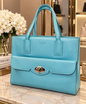 Tosca Blu qadın əl çantası 100% təbii dəri İtaliyadan (Milandan) — 1