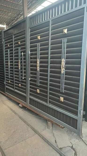 Металлические откатные ворота с декоративными элементами - Тип at lalafo.kg Металлические откатные ворота с декоративными элементами - Тип