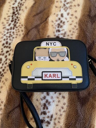женские пиджаки в клетку: Çiyin çantası, Karl Lagerfeld, İşlənmiş