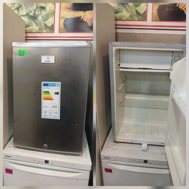 Миксеры: 1 дверь Hoffman Холодильник Продажа, цвет - Серебристый