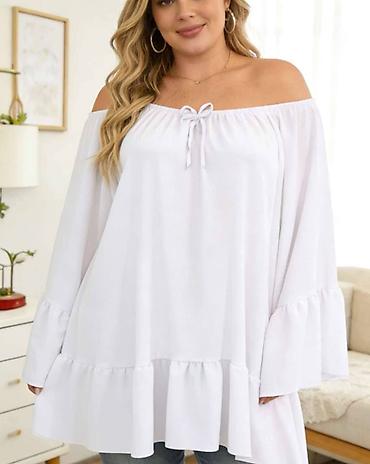 Tunike: Tunike za punije dame – modeli sa otvorenim ramenima - Veličine: XXL — 8