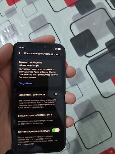 ora iq: IPhone 12 Pro, Б/у, 256 ГБ, Pacific Blue, Защитное стекло, Чехол, 91 % — 5