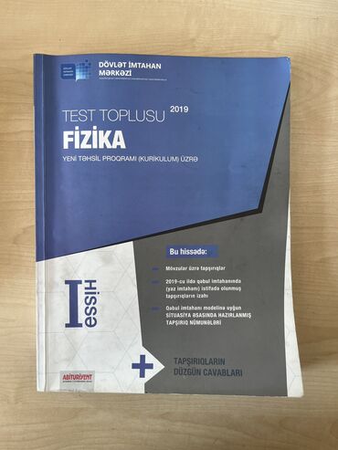az dili test toplusu cavabları: Fizika 2019 test toplusu 1 ci hissə az istifadə olunub yazısız və