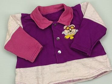 fioletowa koszula do garnituru: Bluza, 0-3 m, stan - Dobry
