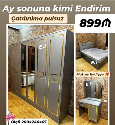 Termolar: Yataq mebeli məhdud sayda endirimdə Kredit verilir Sifarişlə yığılır