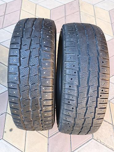 скоростя: Шины 235 / 65 / R 16, Зимняя шипованная, Б/у, Пара, Легкий коммерческий транспорт (C/LT), Michelin — 1