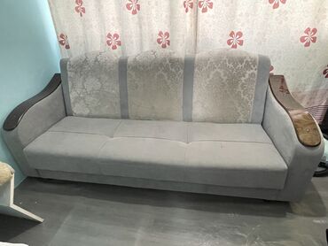 мебель байке: Диван-кровать, цвет - Серый, Б/у