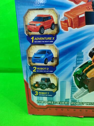 Игрушки: Тобот Гига 7 робот игрушка🌟 Комплектация товара: робот из 6 машинок и at lalafo.kg — 8 Игрушки: Тобот Гига 7 робот игрушка🌟 Комплектация товара: робот из 6 машинок и — 8