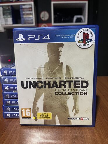 hard disc: PlayStation 4 üçün Uncharted: The Nathan Drake Collection oyunu. Bu