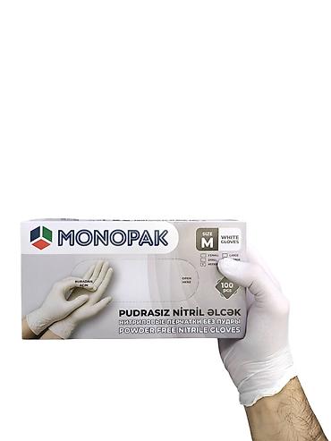 narcisso pudra: Monopak ağ, pudrasız nitril əlcəklər - Material: nitril (lateks və — 1
