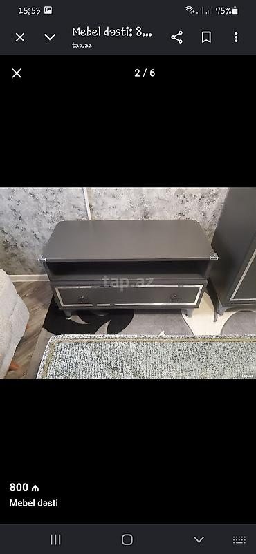 masa ayağı: Mebel dəsti – qrafit/boz rəng gamması Dəst tərkibi: - Geniş — 3