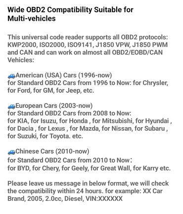 Alati za automobile: VDIAGTOOL VD30 OBD2, OBDII EOBD Scanner DTC Lookup Free Update, Auto — 18
