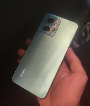 телефон fly power plus 2: Redmi Note 12, 256 ГБ, цвет - Зеленый, Отпечаток пальца, Face ID