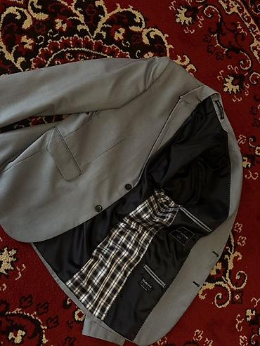 bagi salvar: Boz rəngli kişi pencəyi – Slim Fit - Kəsim: Slim Fit - Dizayn: Xırda — 4