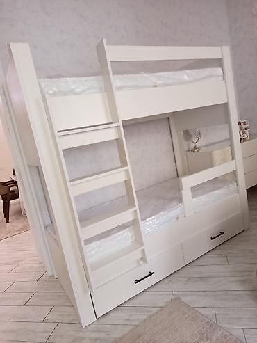 işlənmiş nərdivanlar: Oğlan və qız üçün, Yeni, Çarpayı, Matras ilə, Siyirməli, Laminat — 3