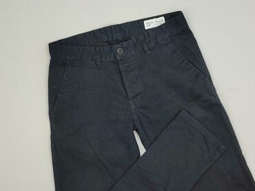 stradivarius woskowane spodnie z wysokim stanem: Denim Co, Chinosy dla mężczyzn, rozmiar L