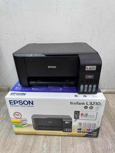 чернила для принтера: Многофункциональное струйное устройство Epson EcoTank L3210 в черном