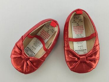 czerwone sandały plaskie: Buciki niemowlęce, F&F, 15 i mniejsze, stan - Bardzo dobry