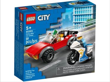 детский мотоцыкл: Lego 60392 City 🏙️, Полицейскач Погоня на мотоцикле 🏍️ рекомендованный