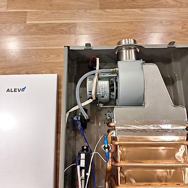 azcomp electronics: ALEV 32 kW divar tipli qazla işləyən su qızdırıcısı (turbo, baca dəsti — 2