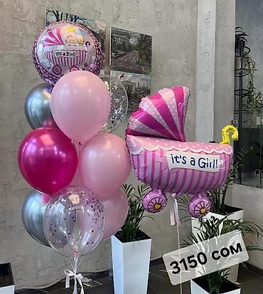 Организация мероприятий: Праздничные наборы шаров для девочки - Тематика: рождение девочки — 8