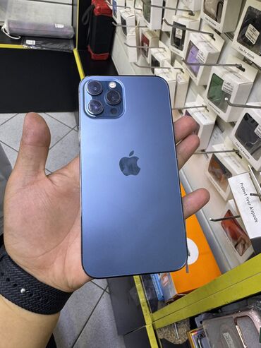 оперативная память ddr3 sdram: IPhone 12 Pro Max, Б/у, 128 ГБ, Синий, Защитное стекло, 77 %
