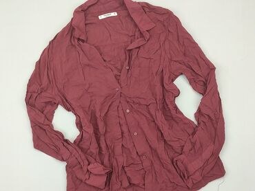 spódnice plisowane bordowa: Shirt, Pull and Bear, M (EU 38), condition - Good