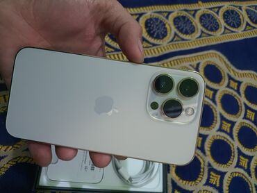 iphone x naushniki: IPhone 13 Pro, Б/у, 128 ГБ, Золотой, 86 %