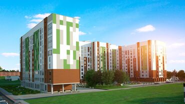 квартиры в районе бишкек парк: 2 комнаты, 70 м², Элитка, 9 этаж, ПСО (под самоотделку)