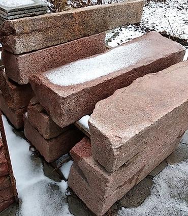 Евробрусчатка: Продаю блоки красного Кордайского гранита 17 шт. вес каждого порядка — 2