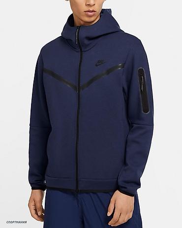 Толстовки: Мужская толстовка, Все размеры, Nike, Новый, цвет - Синий, Самовывоз, Платная доставка — 1