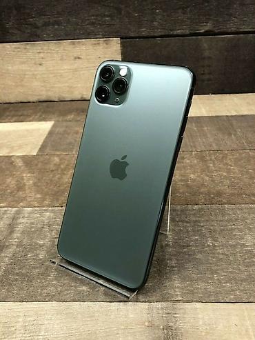 IPhone 11 Pro Max, Б/у, 256 ГБ, Matte Midnight Green, Чехол, 78 %