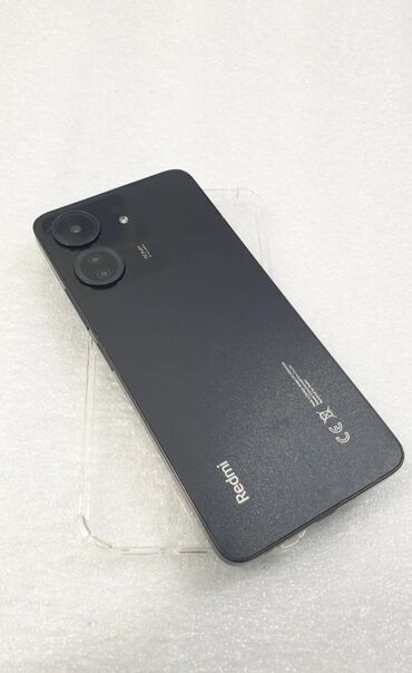 российские сим карты: Redmi, Redmi 13C, Б/у, 256 ГБ, цвет - Черный, 2 SIM