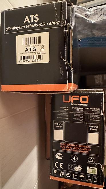 UFO infraqırmızı elektrik qızdırıcısı + ATS alüminium teleskopik
