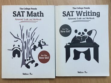 1 ci sinif kitablari: SAT Math ve SAT Writing kitablari her biri temiz, bir yerde 15 manat