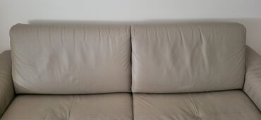 Sofe i kaučevi: Simpo trosed u kozi, ocuvan bez ostecenja, dim. 210*90cm i dve stolice — 6