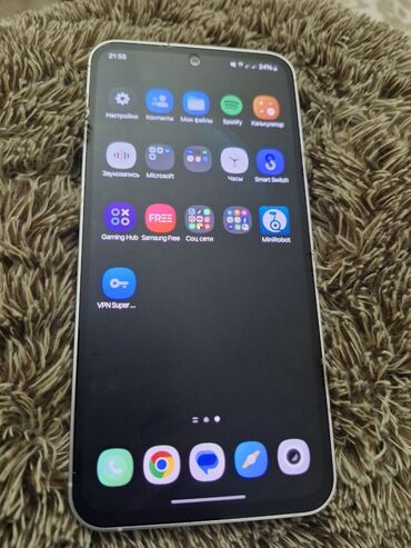 телефоны самсунк: Samsung Galaxy S23 FE, Новый, 256 ГБ, цвет - Белый, 2 SIM