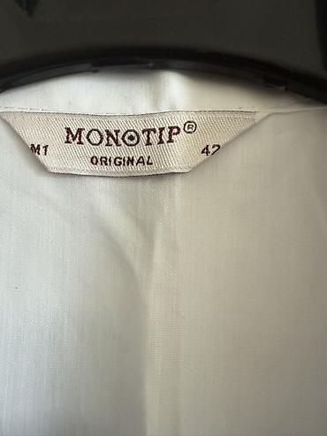 Tibbi geyim: MONOTIP Original qısaqoll laboratoriya/xalat köynəyi - Rəng: ağ - — 3