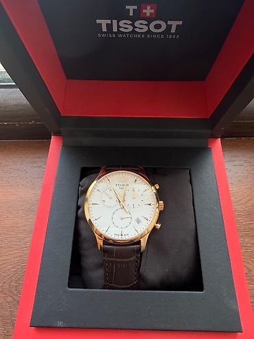 Tissot Chronograph kişi saatı – orijinal qutusu və kartı