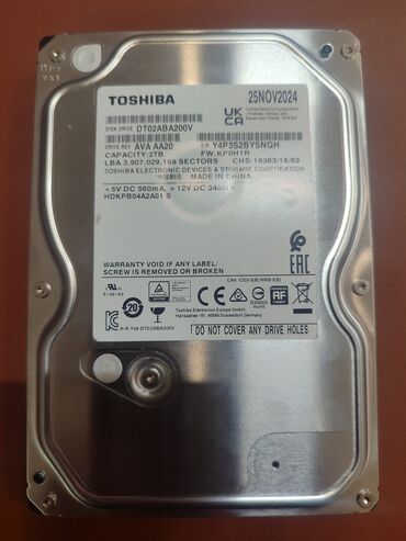 жесткий диск для xbox 360: Накопитель, Б/у, Toshiba, HDD, 2 ТБ, 3.5", Для ПК