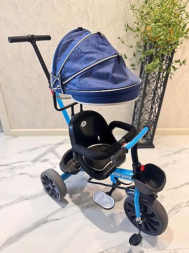 Velosipedlər: Uşaq üçtəkərli velosipedi (tricycle) – mavi rəng Cox az surulub teze — 1