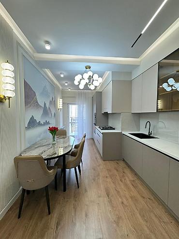 3х: 3 комнаты, 100 м², Асанбай мкр Элитка, 7 этаж, Свежий ремонт — 1