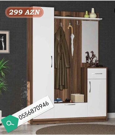 Dolablar: Yeni, Açılan, 2 qapılı Düz dolab, Dəhliz dolabı, Azərbaycan — 15