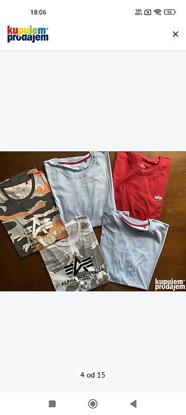 Majice: Muške majice Alpha Industries – kratki rukav - Originalni Alpha — 1