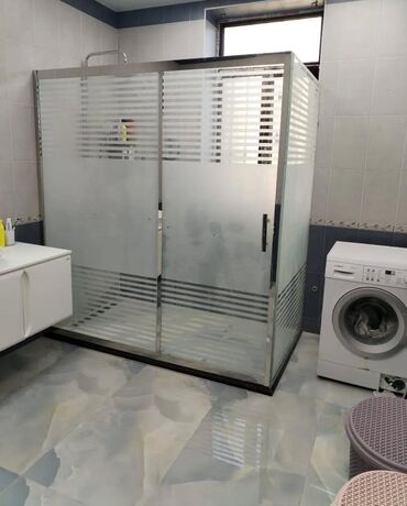 Duş kabinaları, arakəsmələr: Yeni Üstü açıq kabina, Künc üçün, Pulsuz çatdırılma — 16