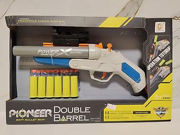 bayblade burst: Игрушечный бластер Pioneer Double Barrel (Soft Bullet Gun) - — 1