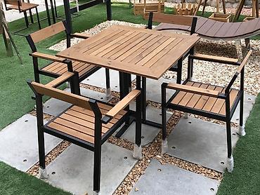 Комплекты садовой мебели: Комплект садовой мебели, Стол, Дерево — 5
