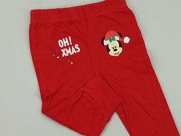 białe legginsy sportowe: Spodnie dresowe, Disney, 6-9 m, stan - Bardzo dobry